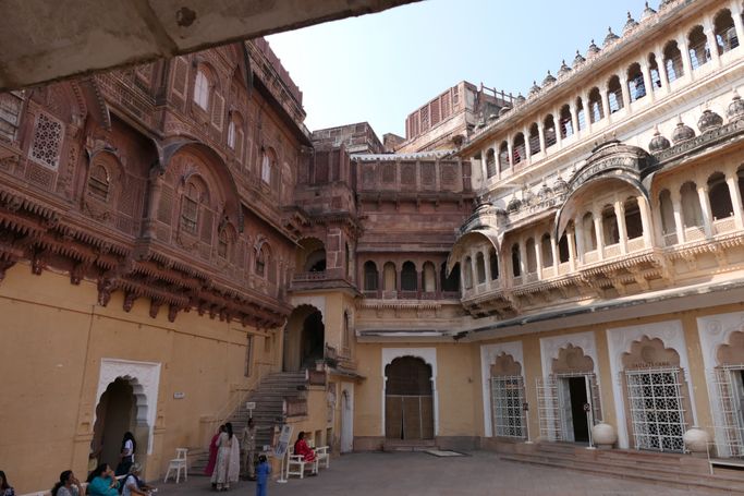 innenhof mehrangarh fort