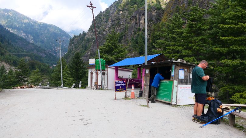 kontrollstation in koto annapurna 